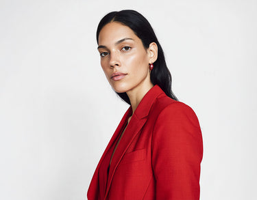 Classic red blazer